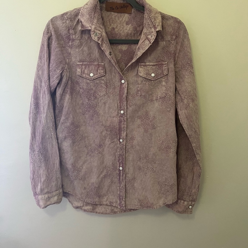 Pink Button-Up Shirt